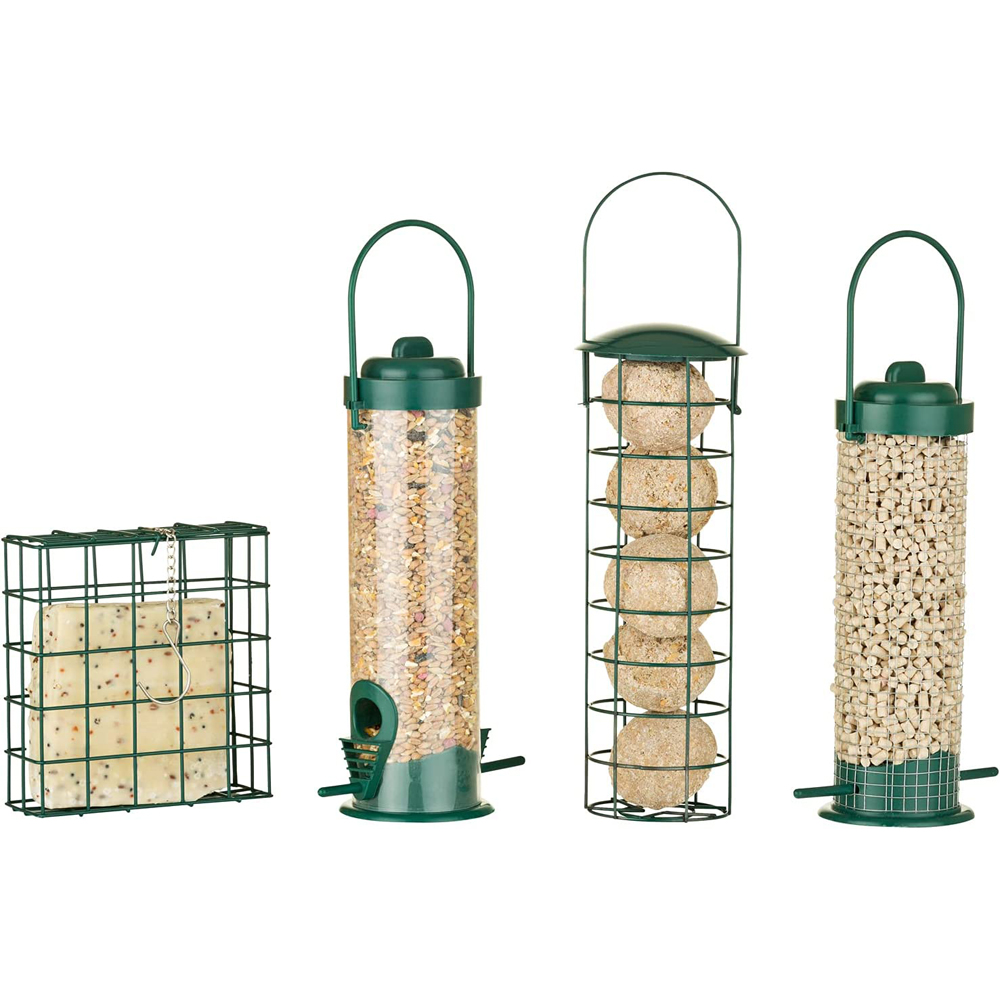 SA Products Premium Bird Feeding Station with 4 Feeders Image 3