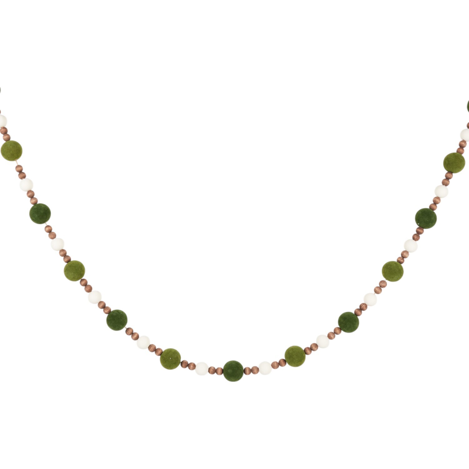 Flocked Garland Green Image 1