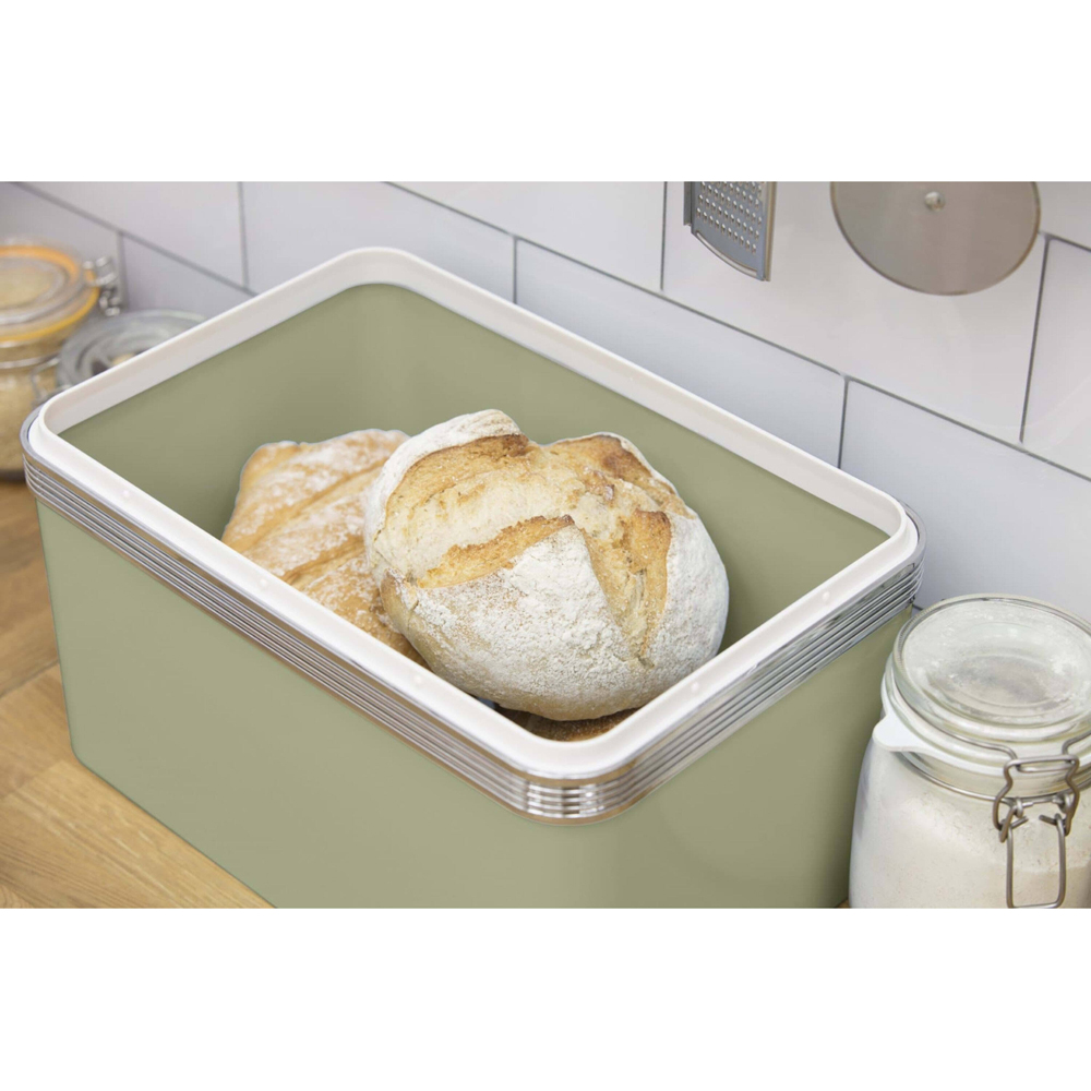 Swan Retro Green Bread Bin Image 3