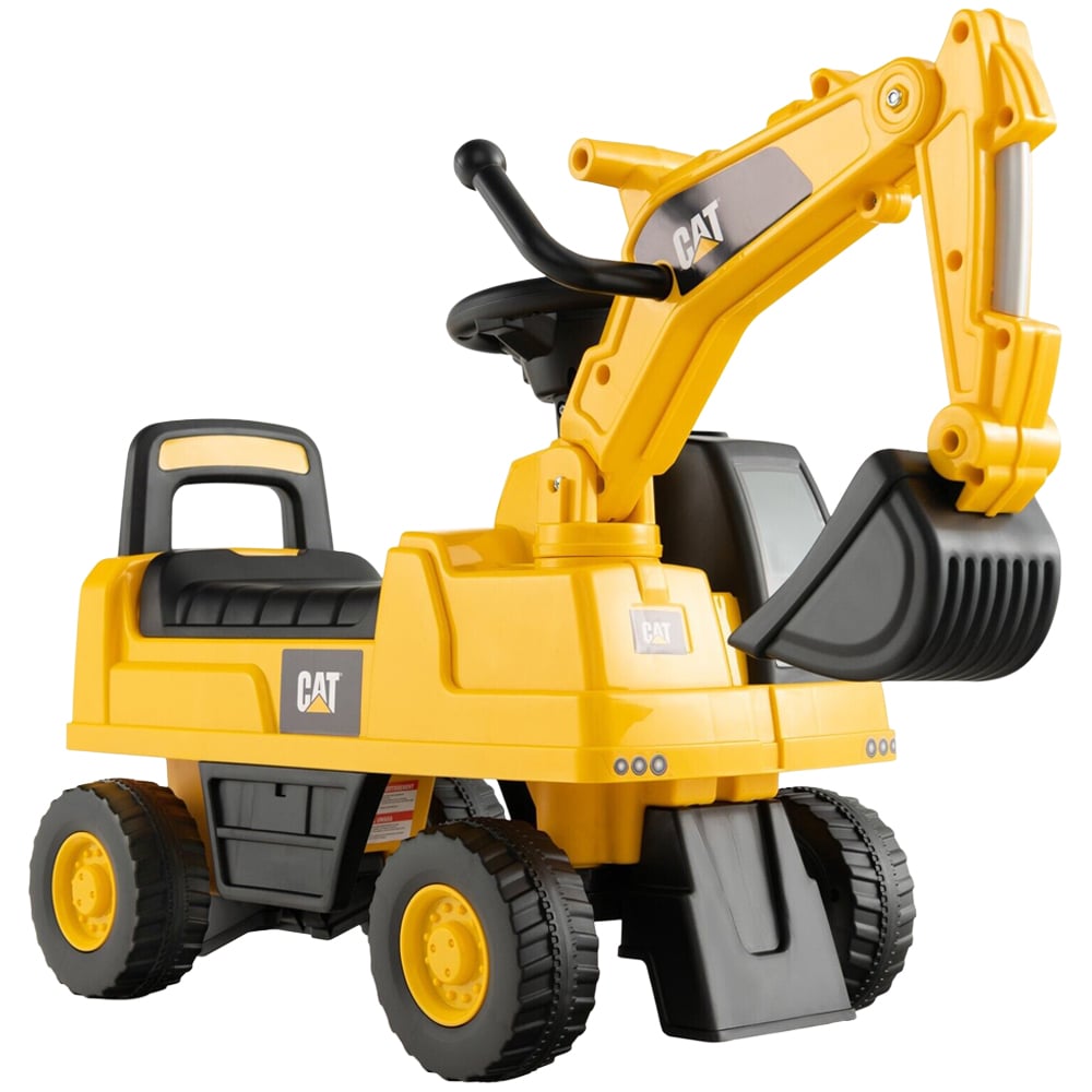 Costway Kids Yellow Rid On Excavator with Rotatable Digging Bucket Image 1