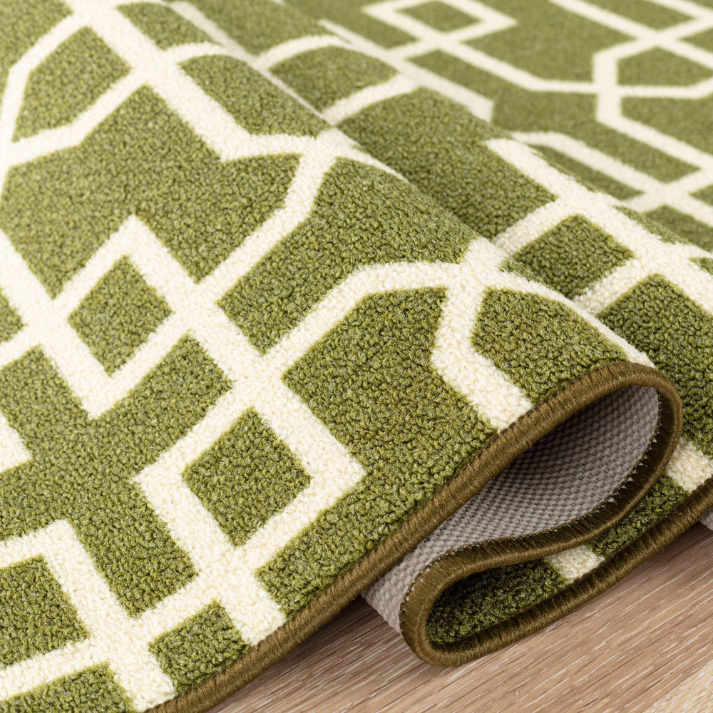 Smart Living Siam Green and Cream Gel Back Non-Slip Door Mat 40 x 60cm Image 3