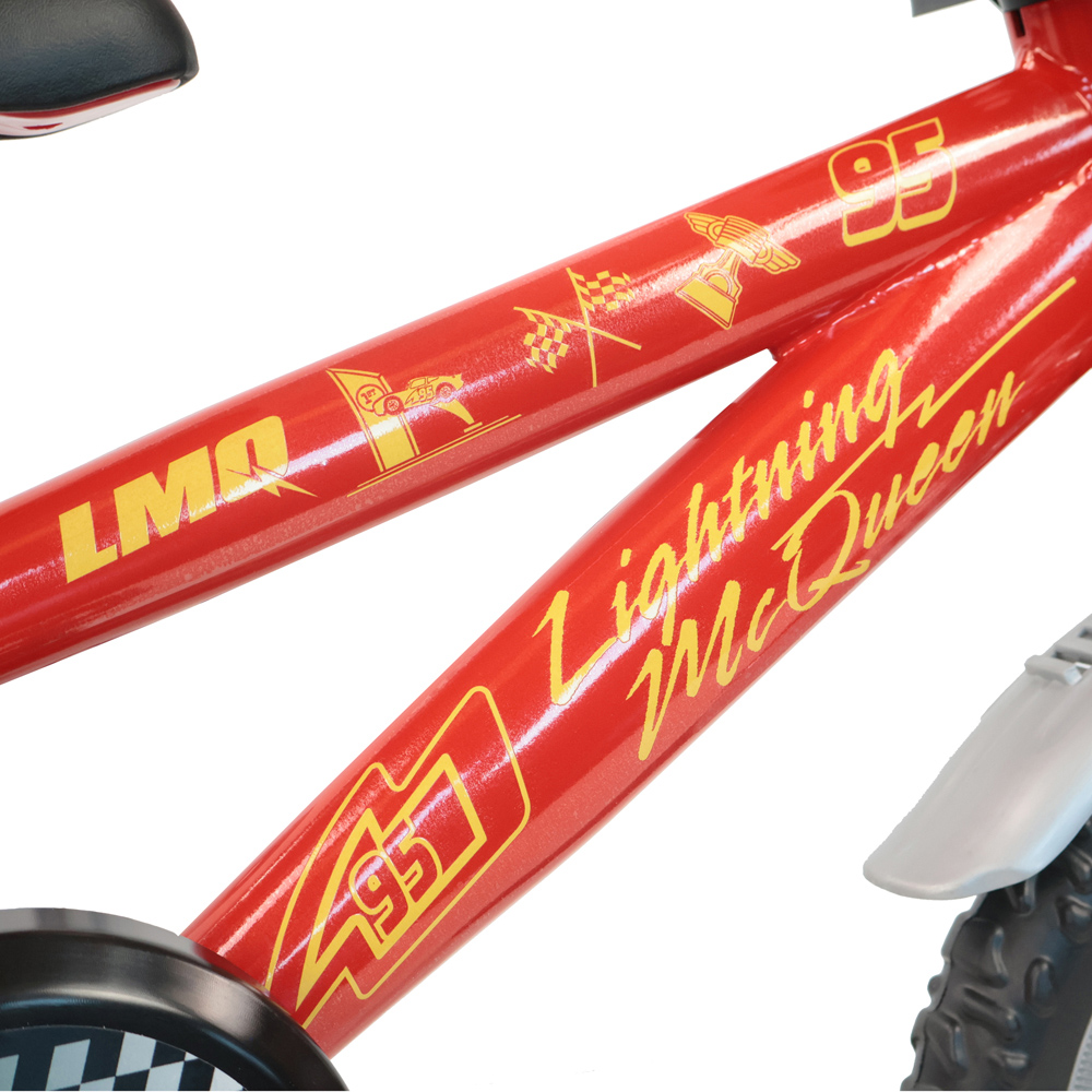Denver Disney Cars 12 inch Kids Bicycle with Stabilisers Image 4