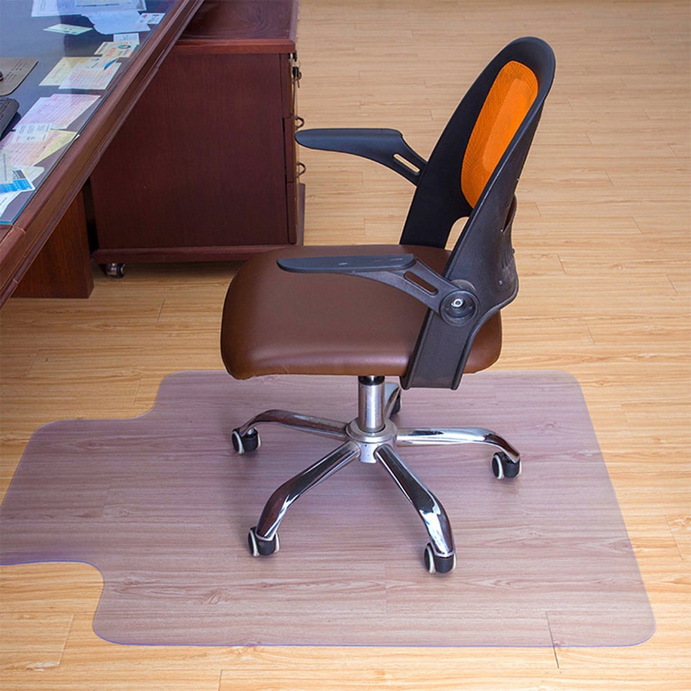 Living and Home Clear Non Slip Office Chair Floor Mat Image 2