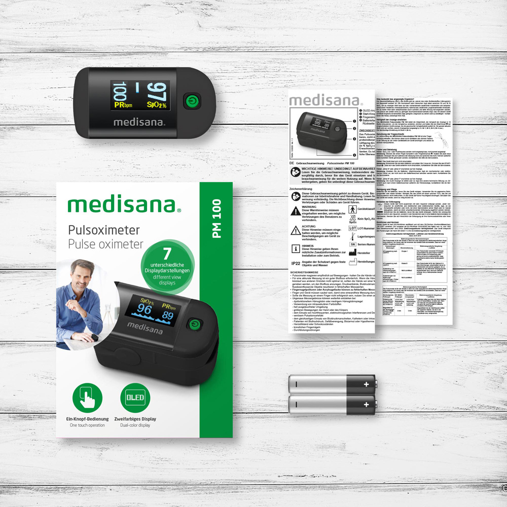Medisana PM 100 Black Pulse Oximeter Image 5
