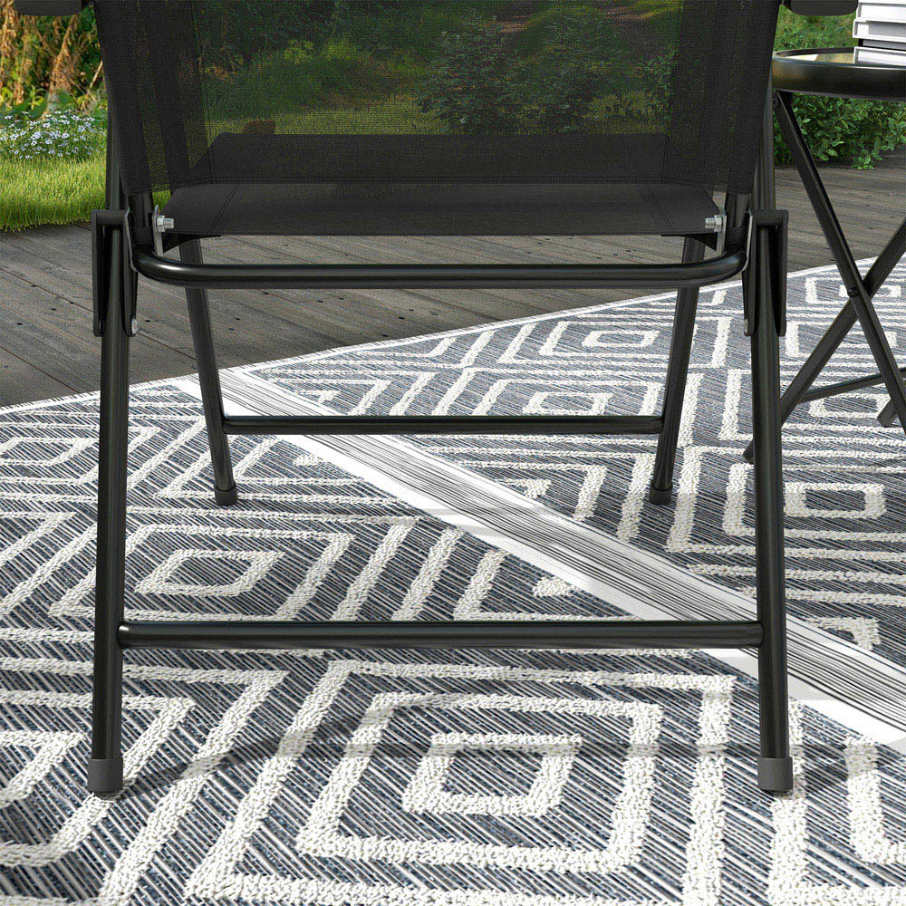 Outsunny 2 Seater Bistro Set Black Image 3