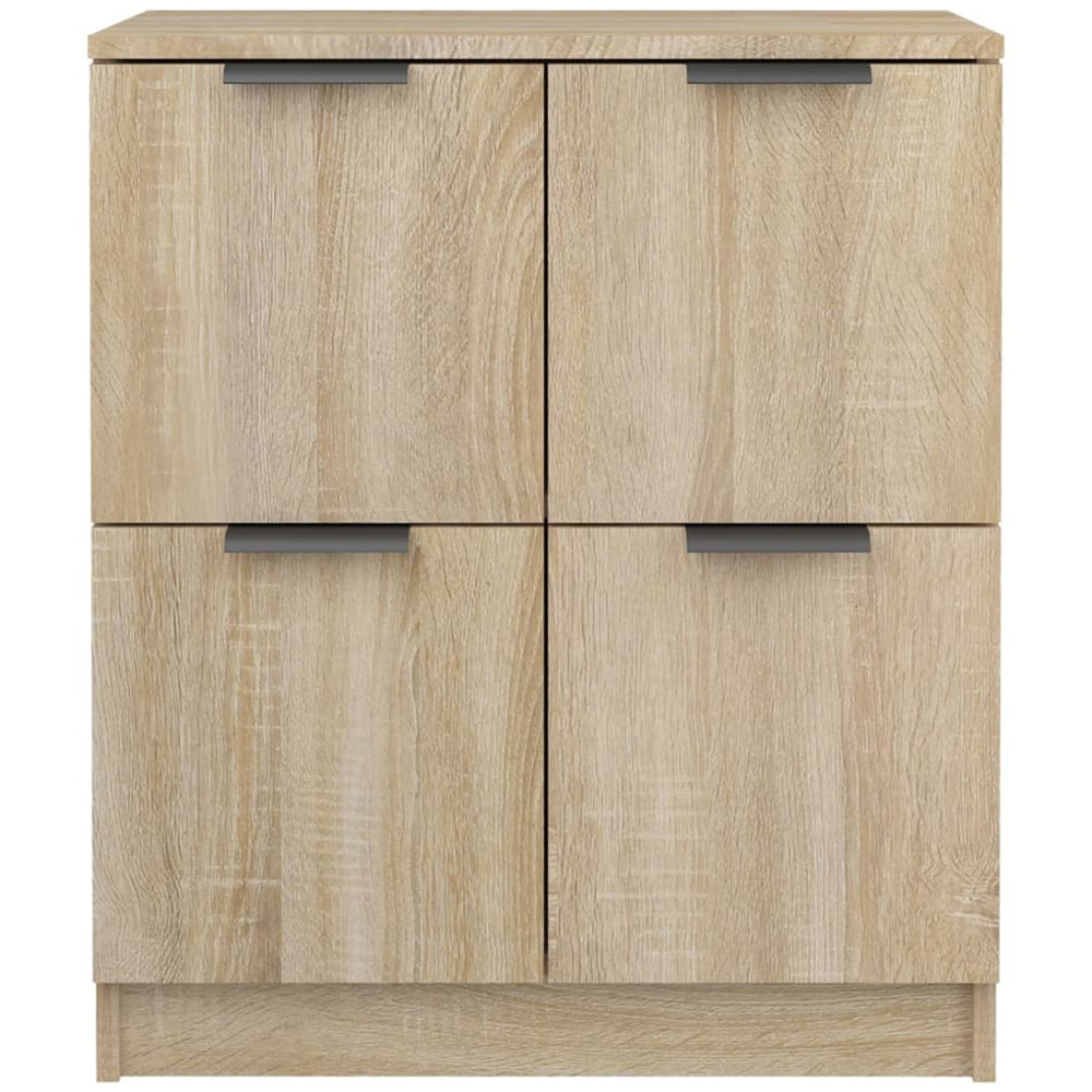 vidaXL 4 Door Sonoma Oak Sideboard Image 5