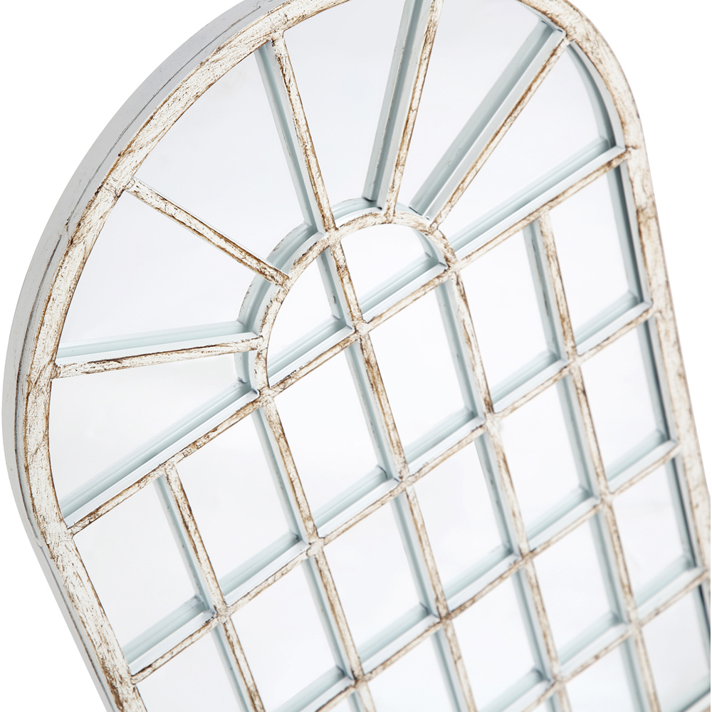 Home Garden Direct White Gold Gothic Arch Small Mirror 60 x 36cm Image 3