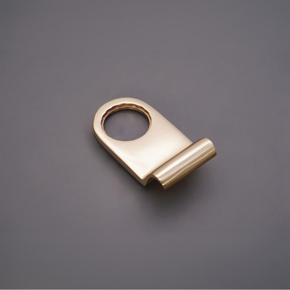 Spira Brass Polished Brass Victorian Cylinder Pull Image 4