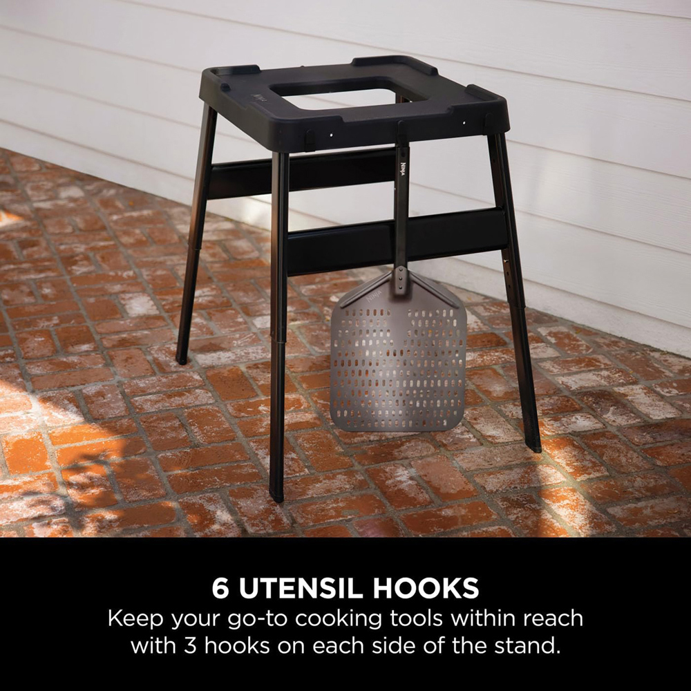 Ninja Woodfire Adjustable BBQ Oven Stand with Side Table Image 4