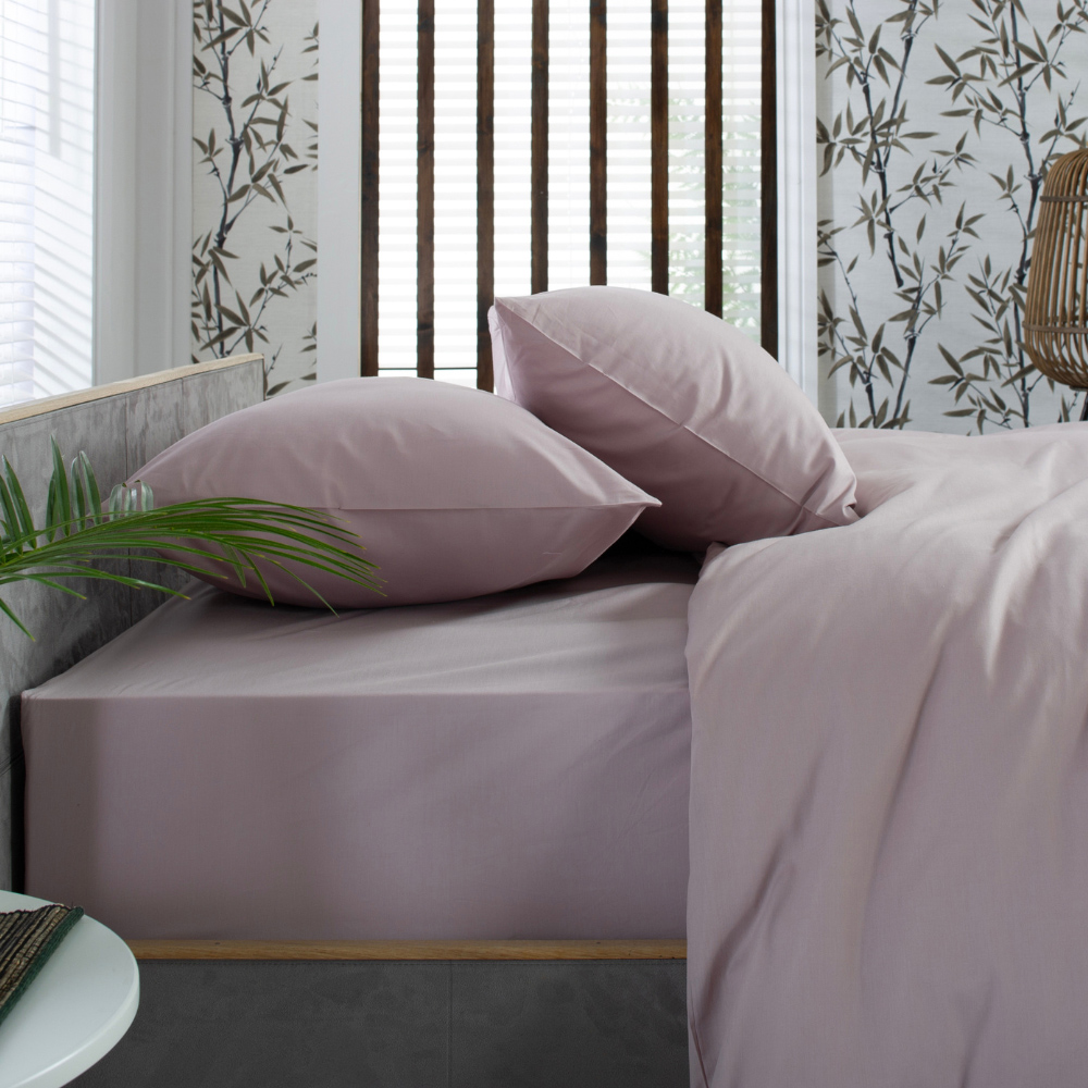 The Lyndon Company Single Pink Fitted Bed Sheet Image 2