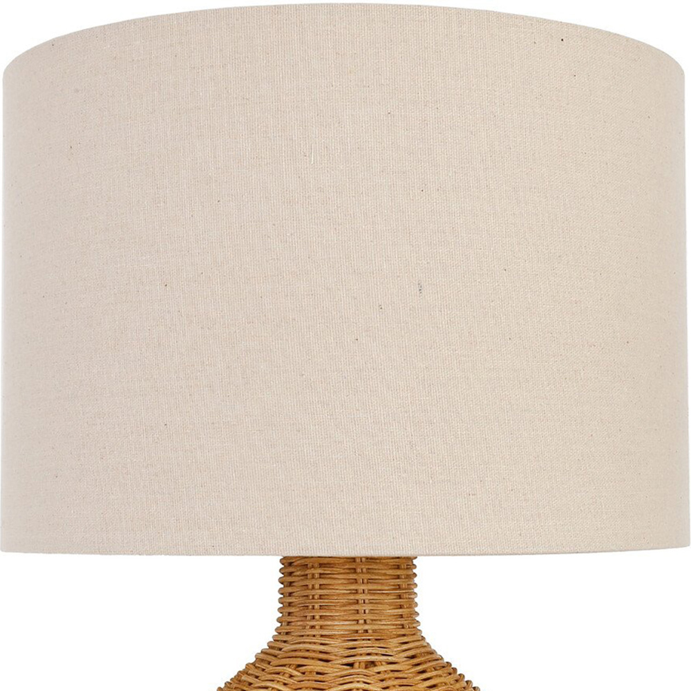 Corsica Brown Rattan Table Lamp Image 4