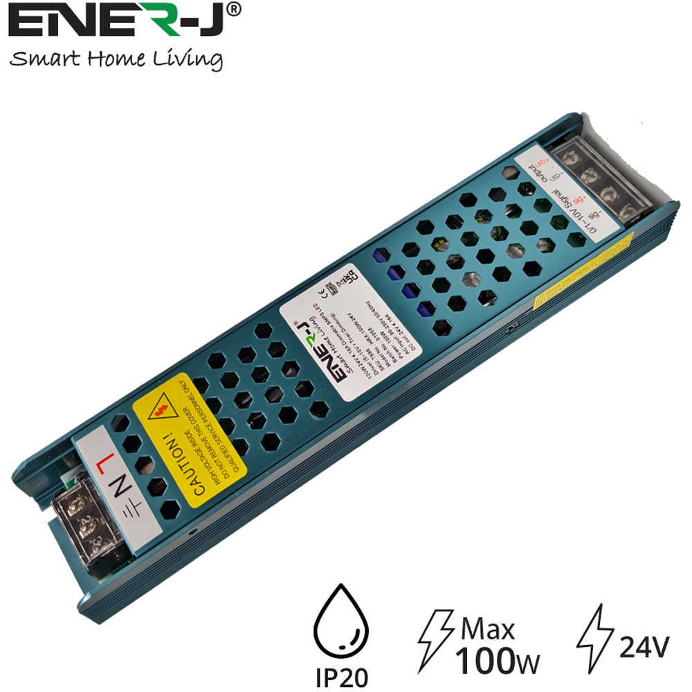 ENER-J 100W 24V Dimmable SMPS LED Driver Image 2