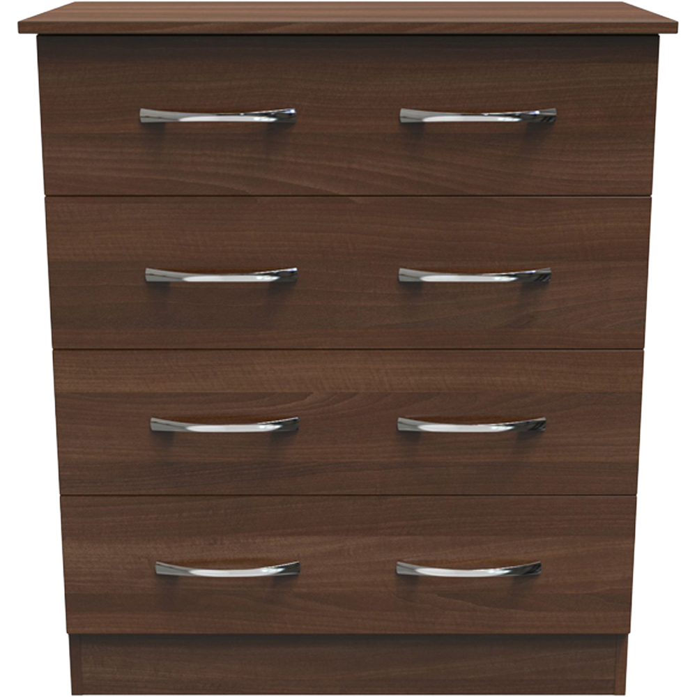 Crowndale Avon 4 Drawer Noche Walnut Chest of Drawers Image 3