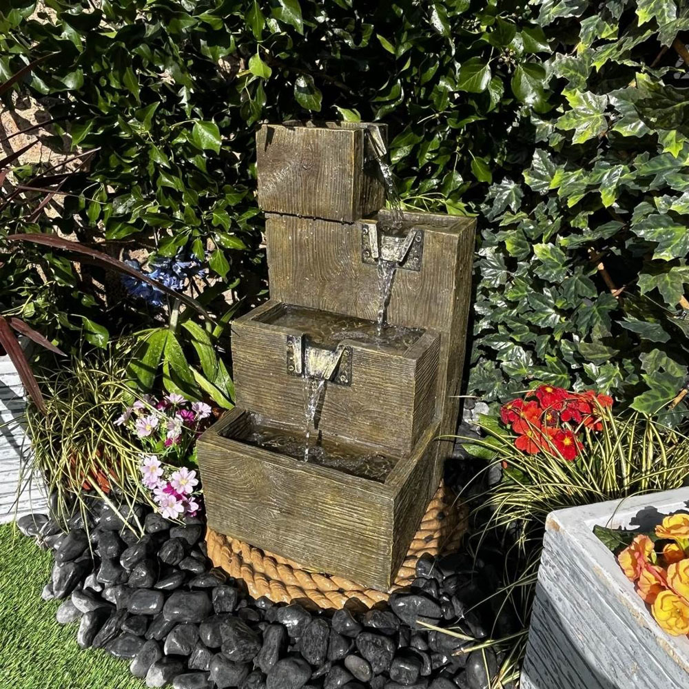 Tranquillity Medium Coastal Shore LED Solar Water Feature Image 2