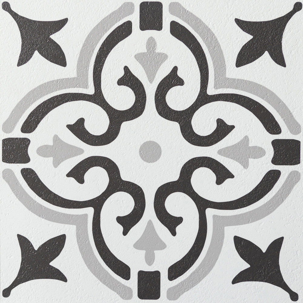 d-c-fix Stencil Motif Grey Sticky Back Vinyl Floor Tile 33 Pack Image 2