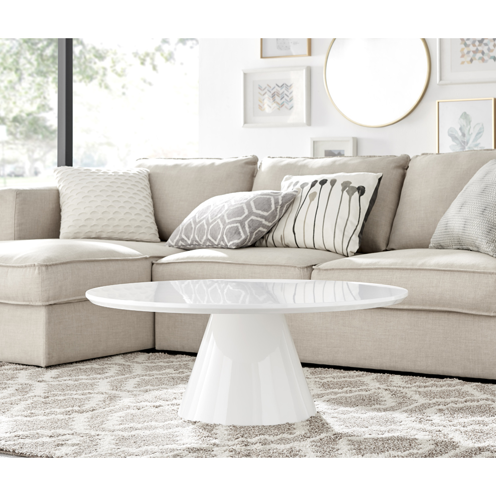 Furniturebox Nova White Gloss Coffee Table Image 2