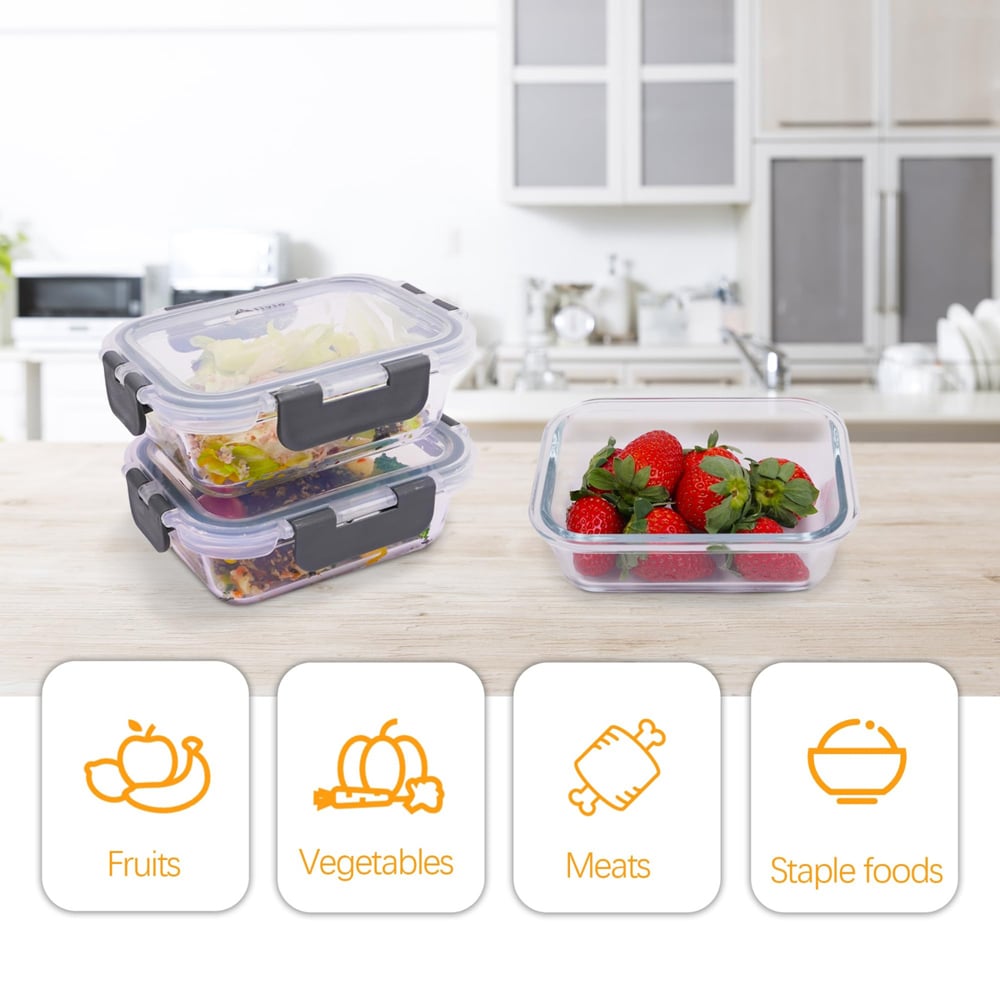 Alivio Food Storage Container with Lid 10 Pack Image 7