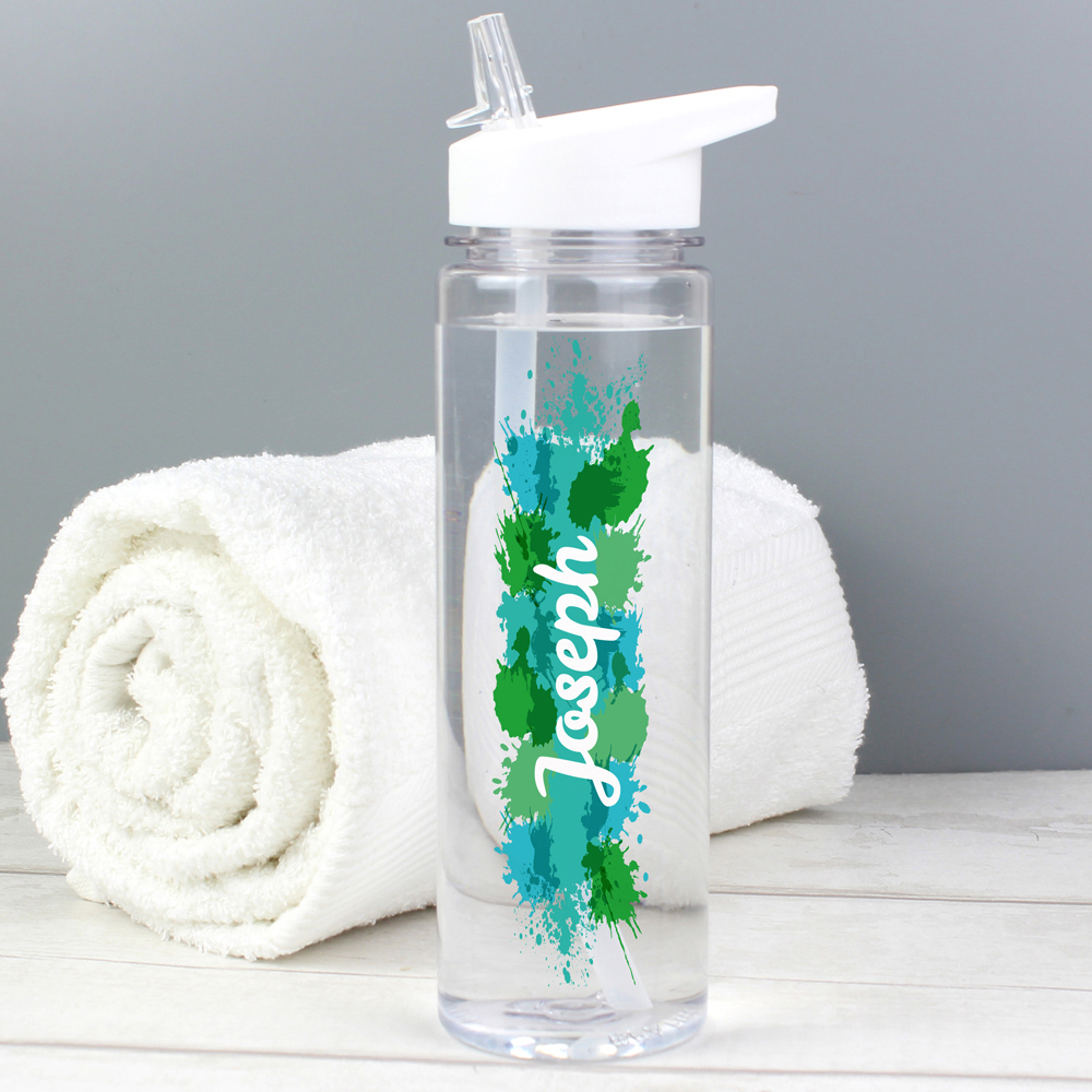 Personalised Memento Personalised Splash Name Only Water Bottle Image 2