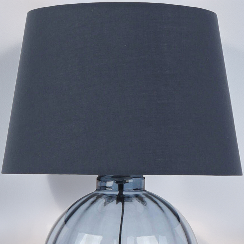 Aven Glass Table Lamp Blue Image 5