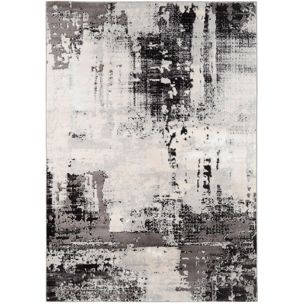 Kukoon Hatton Grace Silver Distressed Rug 240 x 330cm Image 2