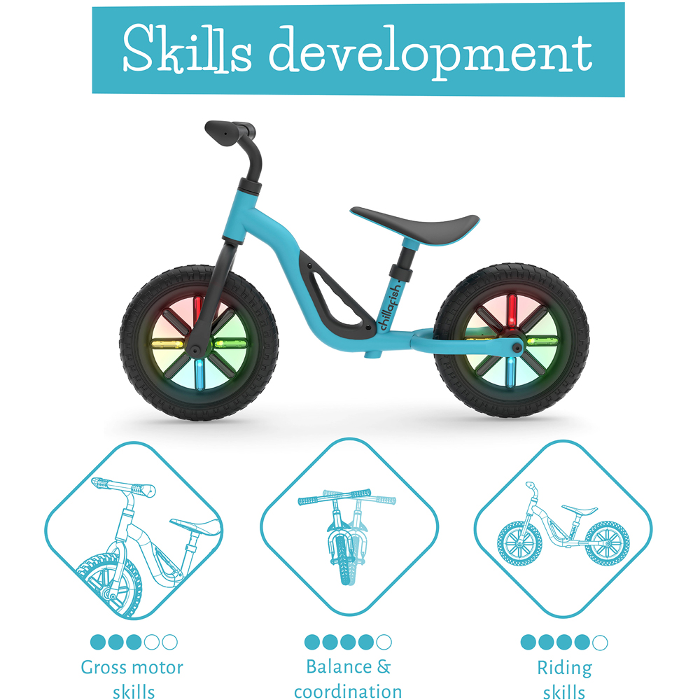 Chillafish Charlie 10 inch Sky Blue Toddler Balance Bike Image 7