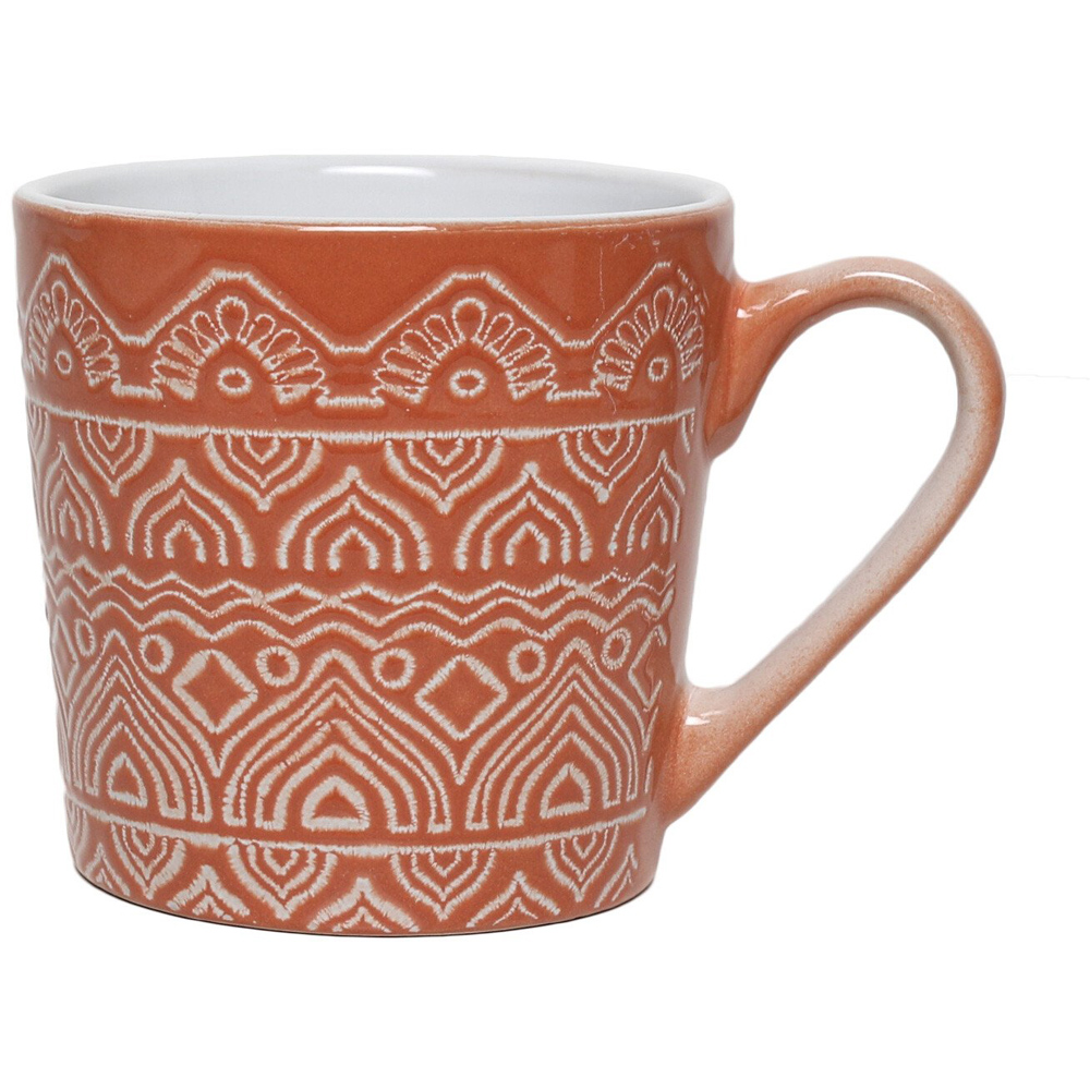 Terracotta Swirl Stoneware Mug 4 Pack Image