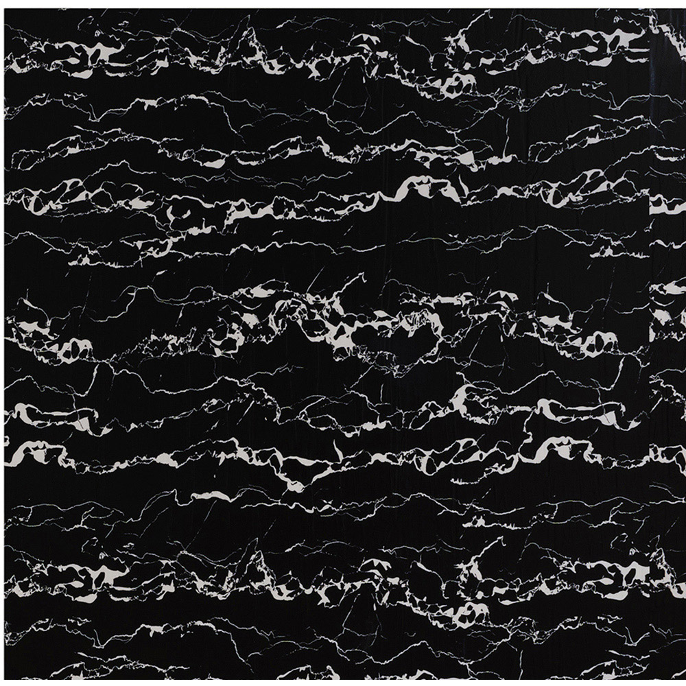 Living and Home Marble Pattern Black Self-Adhesive Wall Tile Sticker Image 3
