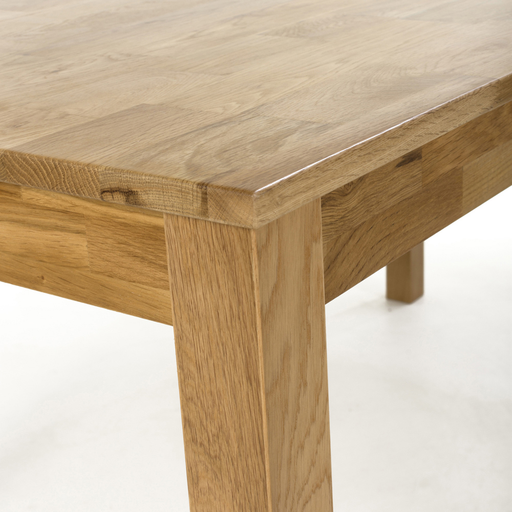 Nevada 4 Seater Dining Table Solid Oak Image 5