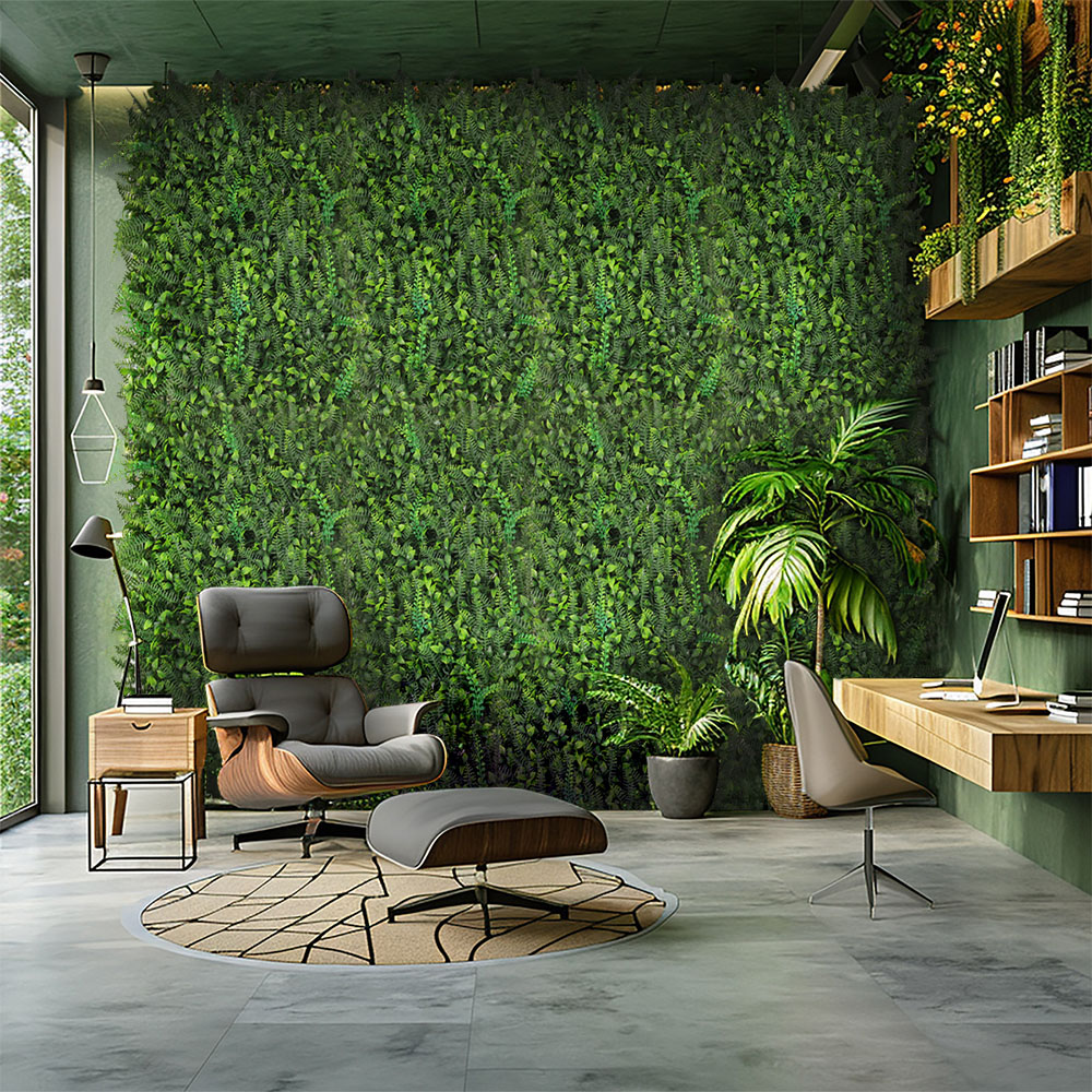 Living and Home Dark Green Artificial Plant Hedge Wall Panel 60 x 40cm Image 6