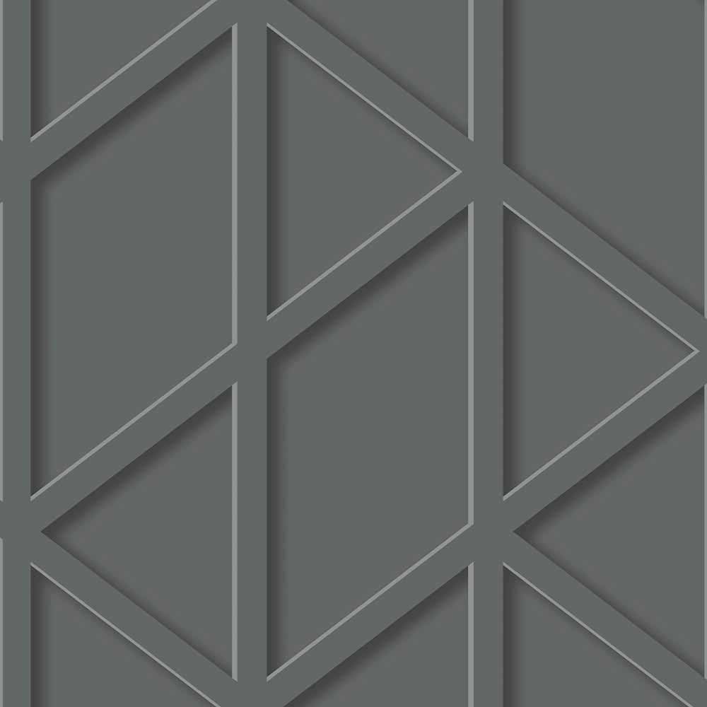 Fresco Panel Trellis Grey Wallpaper Image 1