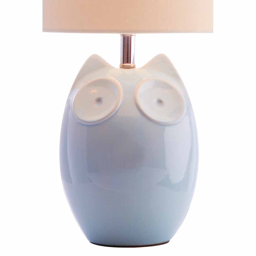 Lighting & Interiors Hoot Blue Table Lamp Image 2