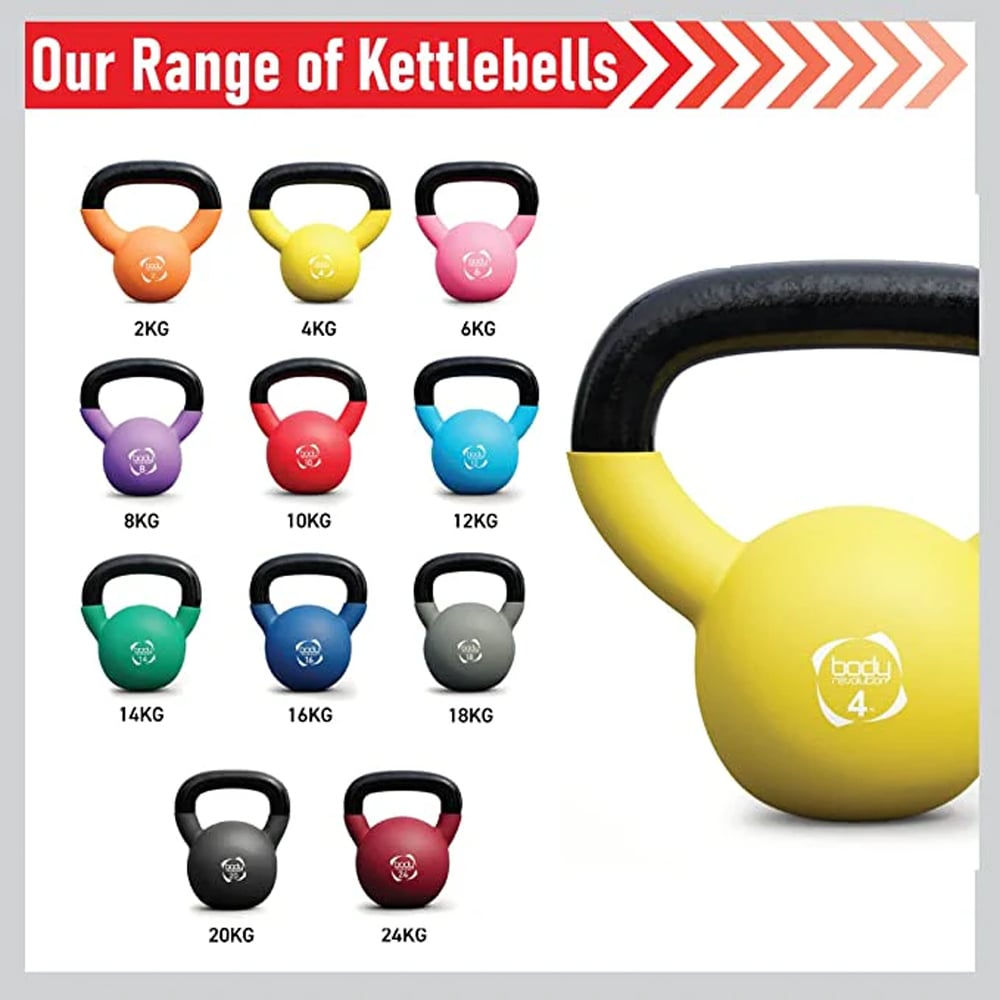Body Revolution Neoprene Kettlebell 18kg Image 3