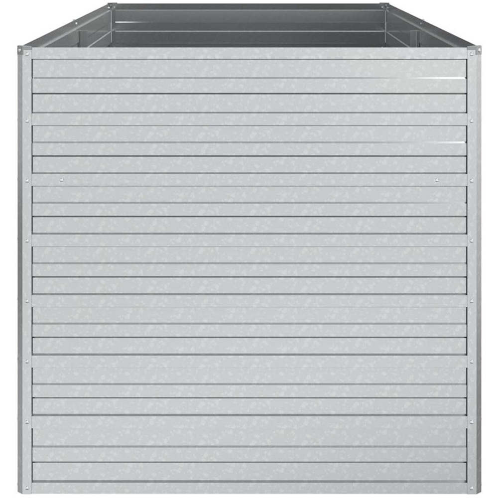 vidaXL Silver Galvanised Steel Raised Garden Bed 77 x 160 x 80cm Image 4