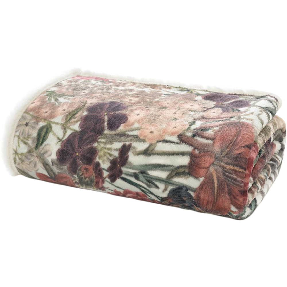 The Lyndon Company Tivoli White Fleece Faux Fur Throw 140 x 180cm Image 1