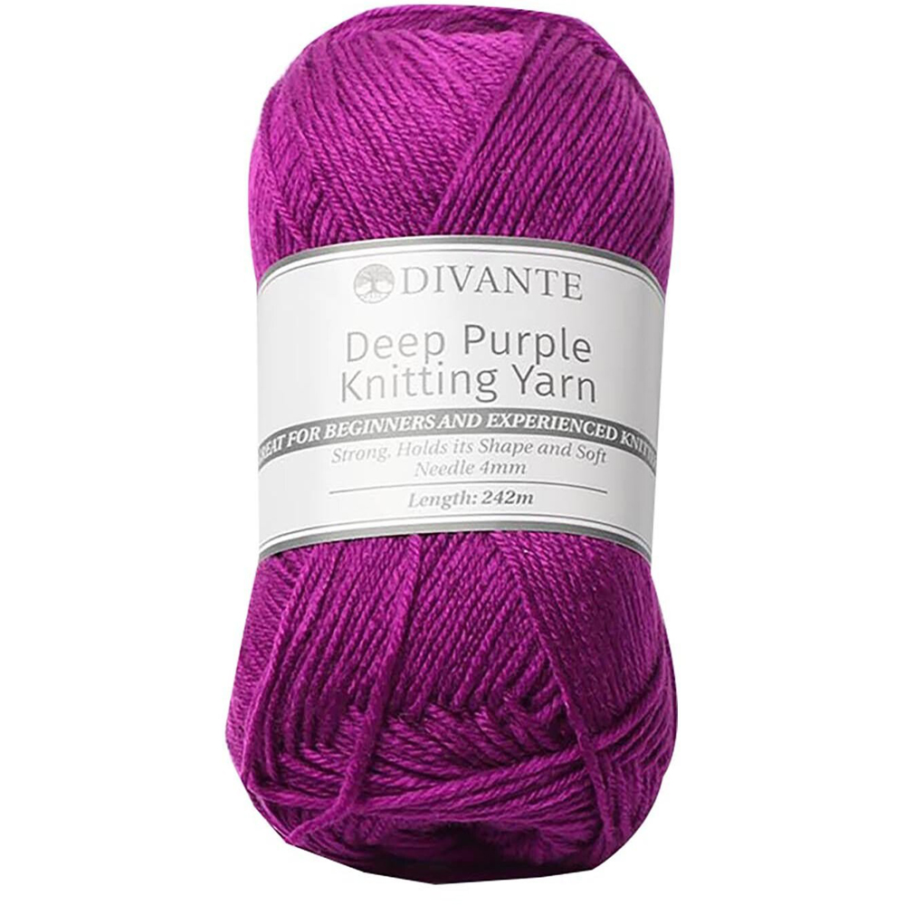 Divante Basic Knitting Yarn - Deep Purple Image