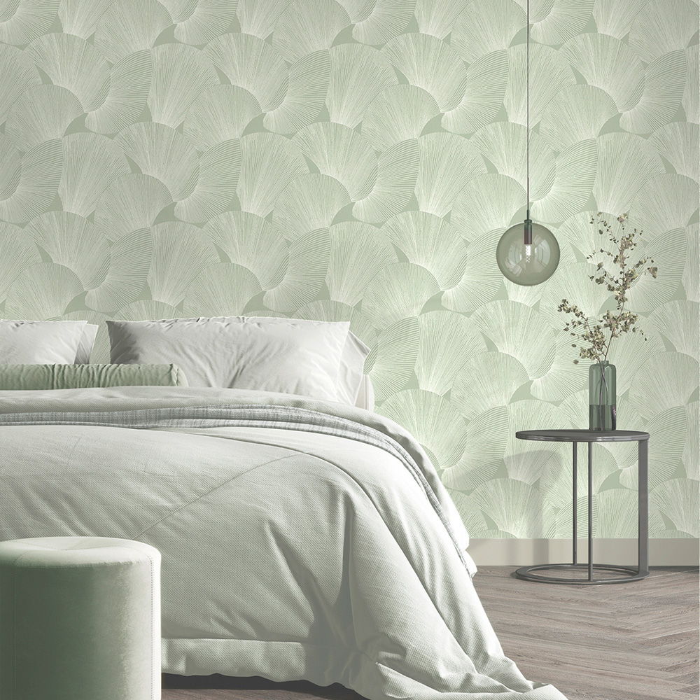 Belgravia Decor Sirena Sage Wallpaper Image 2