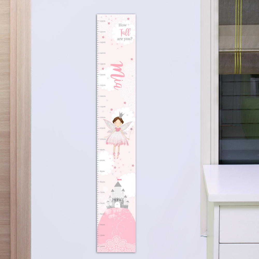 Personalised Memento Personalised Fairy Princess Height Chart Image 2
