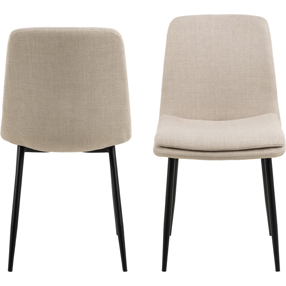 Florence Becca Set of 4 Beige Dining Chair Image 2
