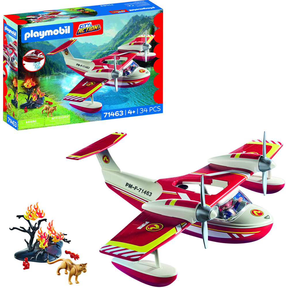 Playmobil Firefighting Seaplane Playset 34 Piece Image 4