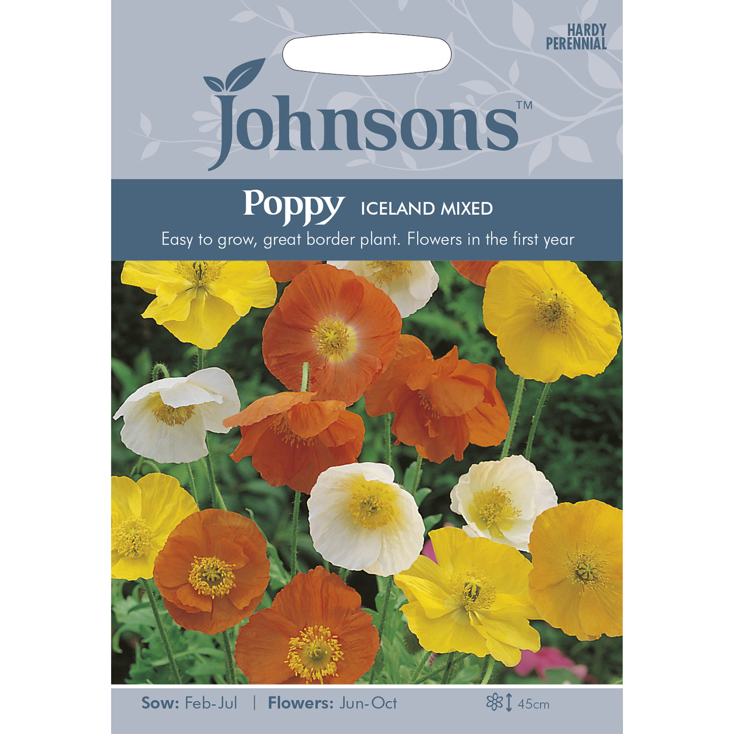 Johnsons Poppy Iceland Mixed Flower Seeds Image 2