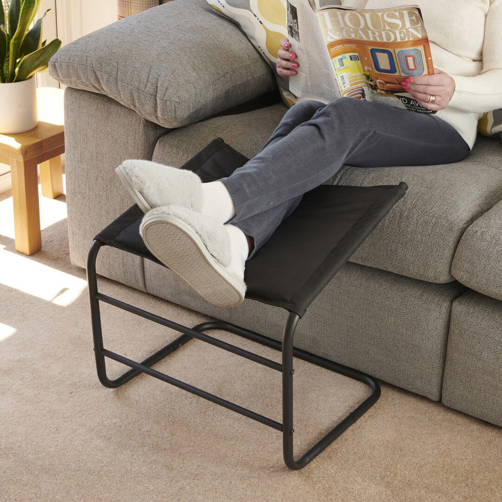 Greenhurst Black Footstool Image 3