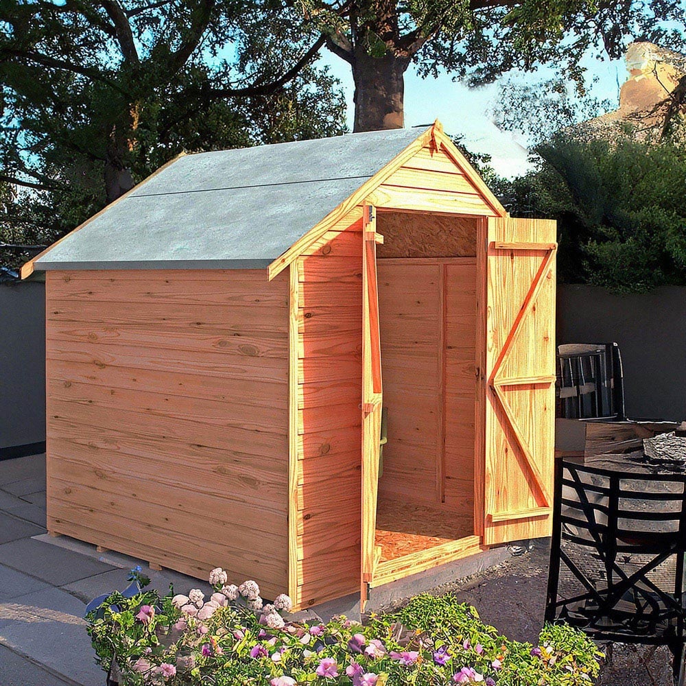 Shire GB Garden Value 6 x 6ft Overlap Double Door Garden Shed Image 2