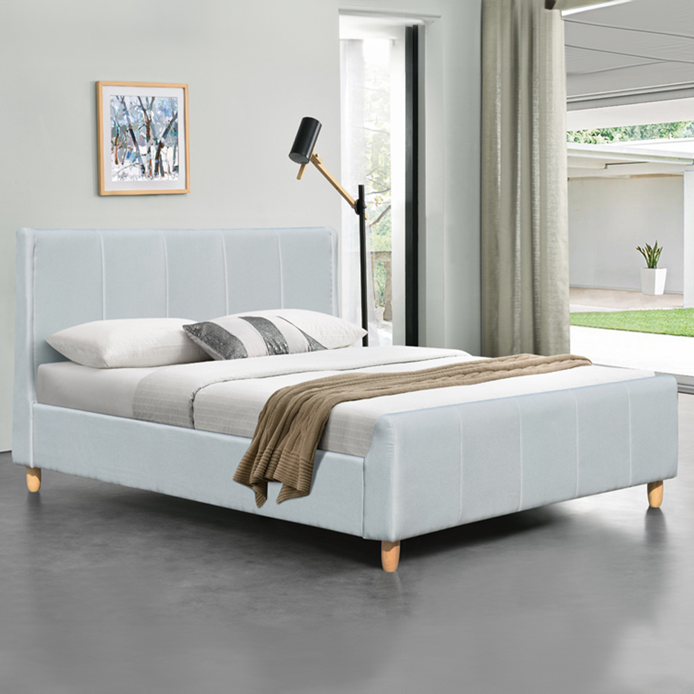 Brooklyn Blue Linen 3 Piece Bedroom Furniture Set Image 4