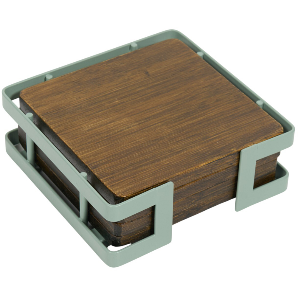 Set of 4 Stockholm Bamboo Coasters Image 7