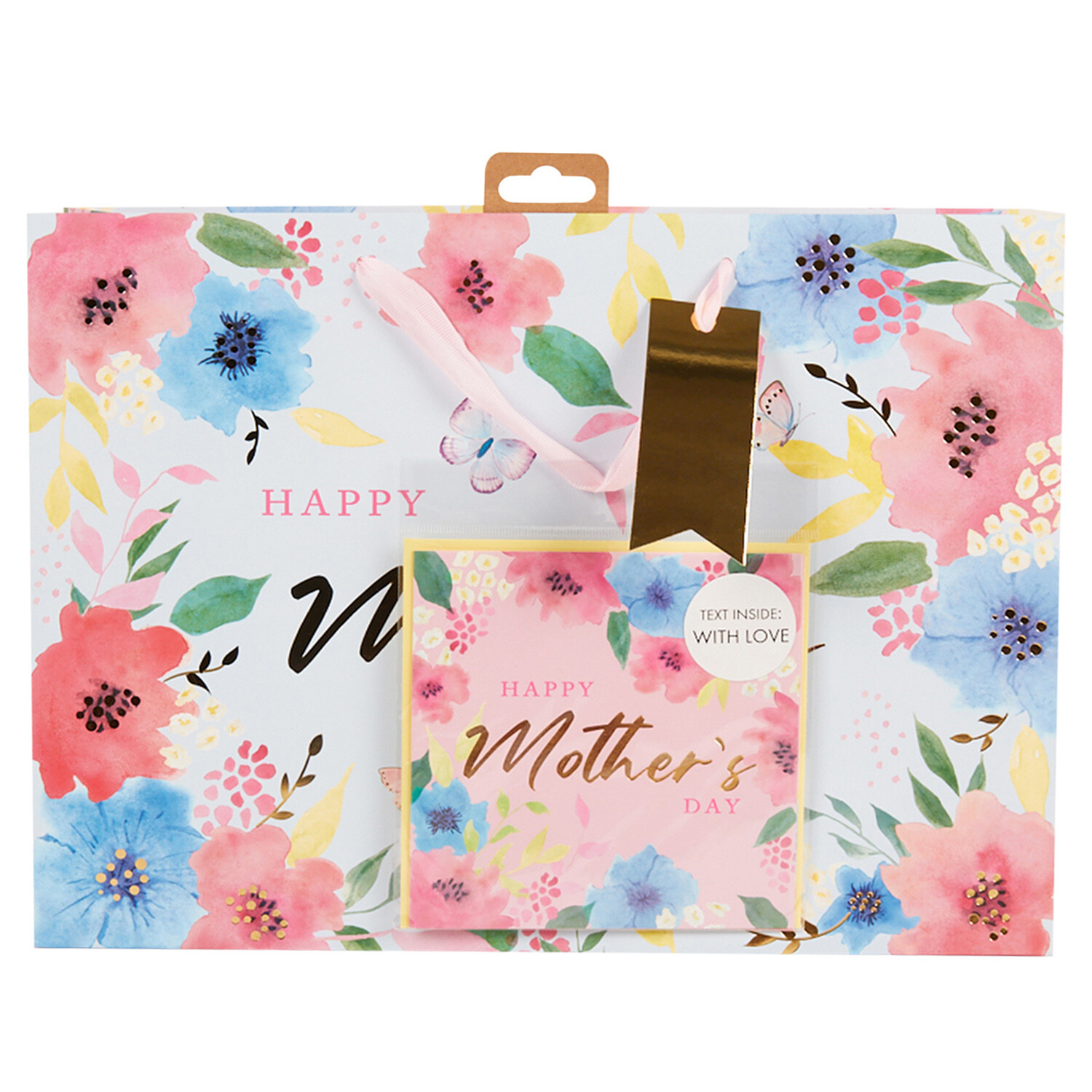 Mothers Day Floral Shopper Gift Bag - Multicolour Image 1