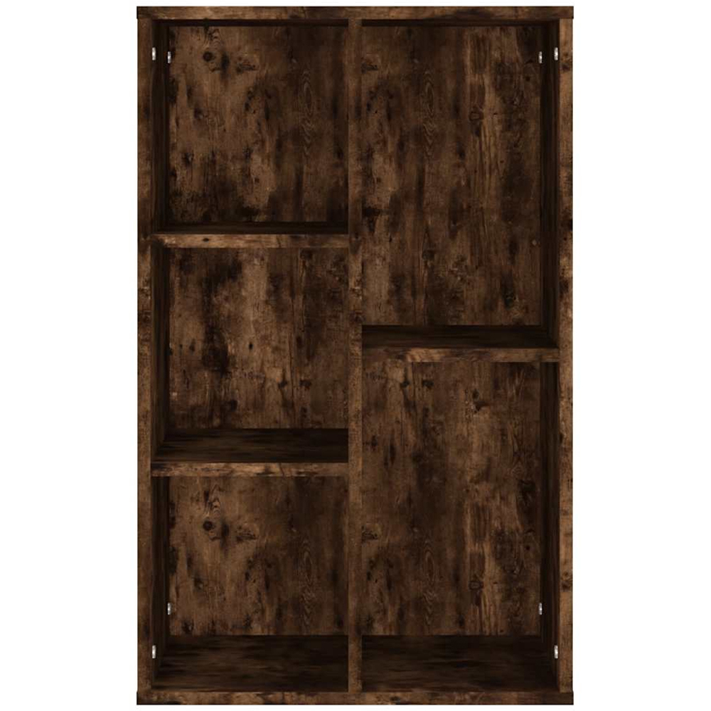 vidaXL 5 Shelf Smoked Oak Bookcase Image 6