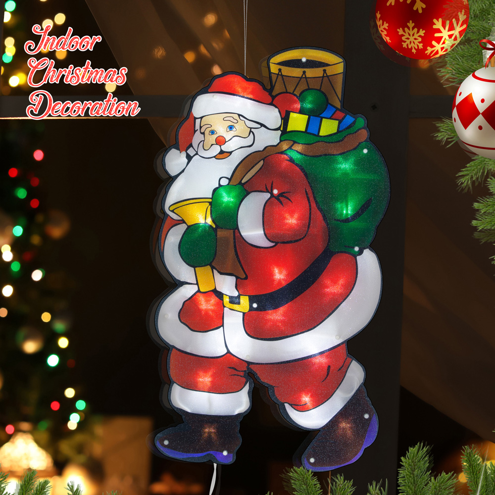 The Christmas Workshop Santa Silhouette Window Light Image 3