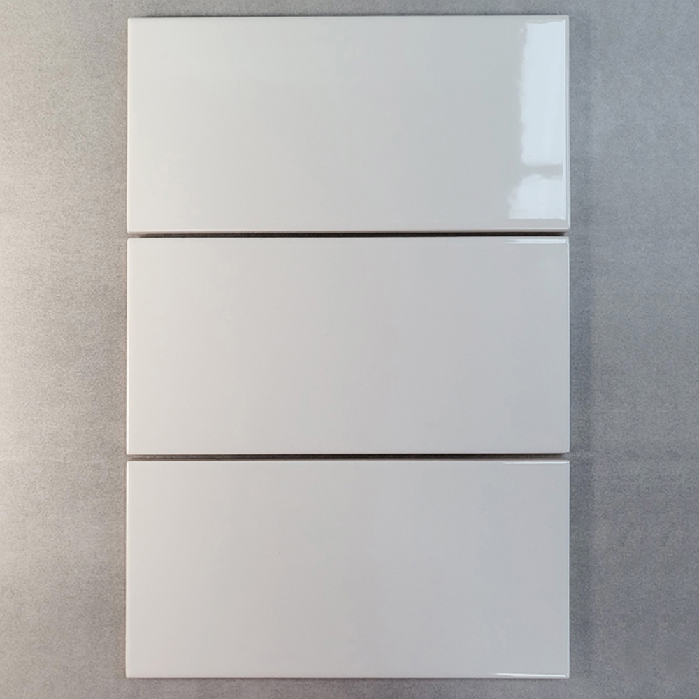 Top Ceramics Metro White Gloss Flat Ceramic Wall Tile 100 x 200mm 0.88sqm Image 3