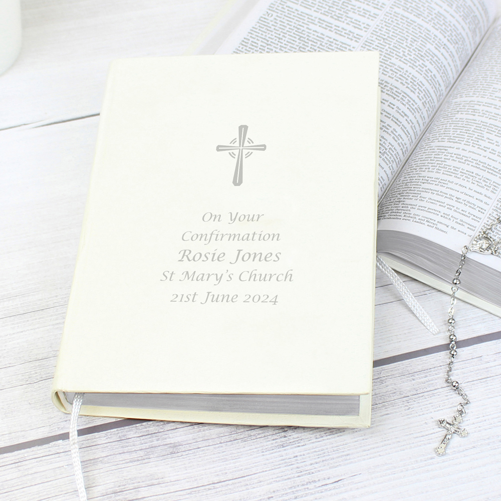 Personalised Memento Personalised Silver Companion Eco Friendly Holy Bible Image 2