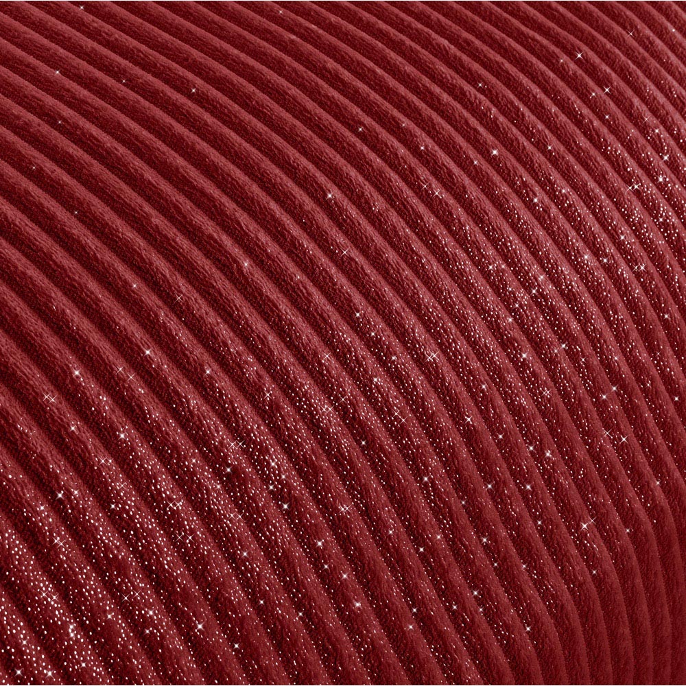 Velosso Double Red Glitter Cord Duvet Cover Set Image 3